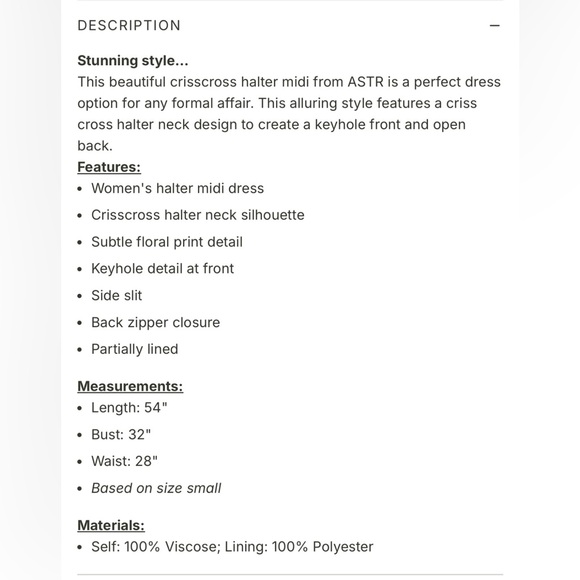 Astr Gold One Shoulder Dress NWOT - Picture 5 of 6